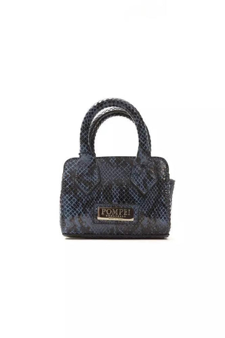 Pompei Donatella Blue Leather Women Mini Handbag - Hilstor