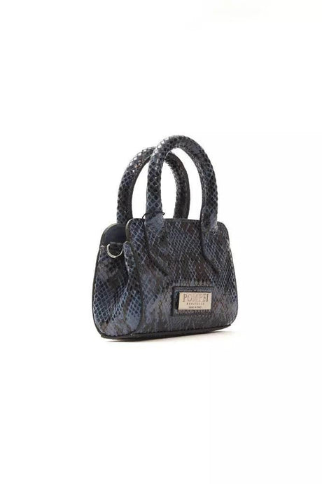 Pompei Donatella Blue Leather Women Mini Handbag - Hilstor