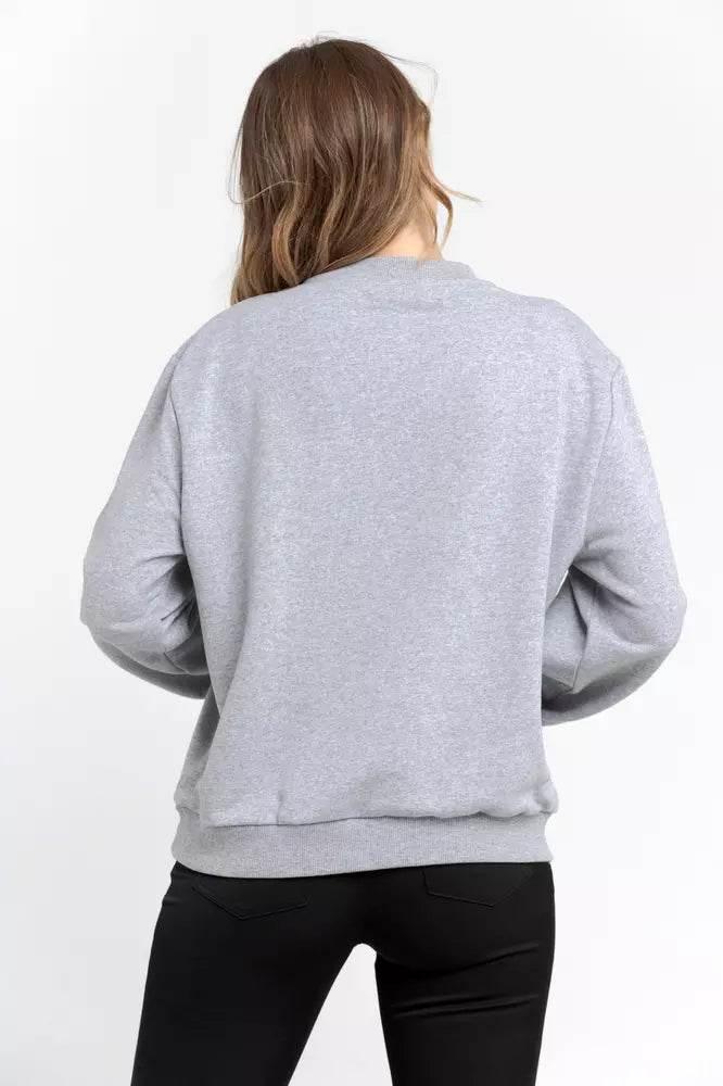 Trussardi Gray Cotton Women Sweatshirt - Hilstor