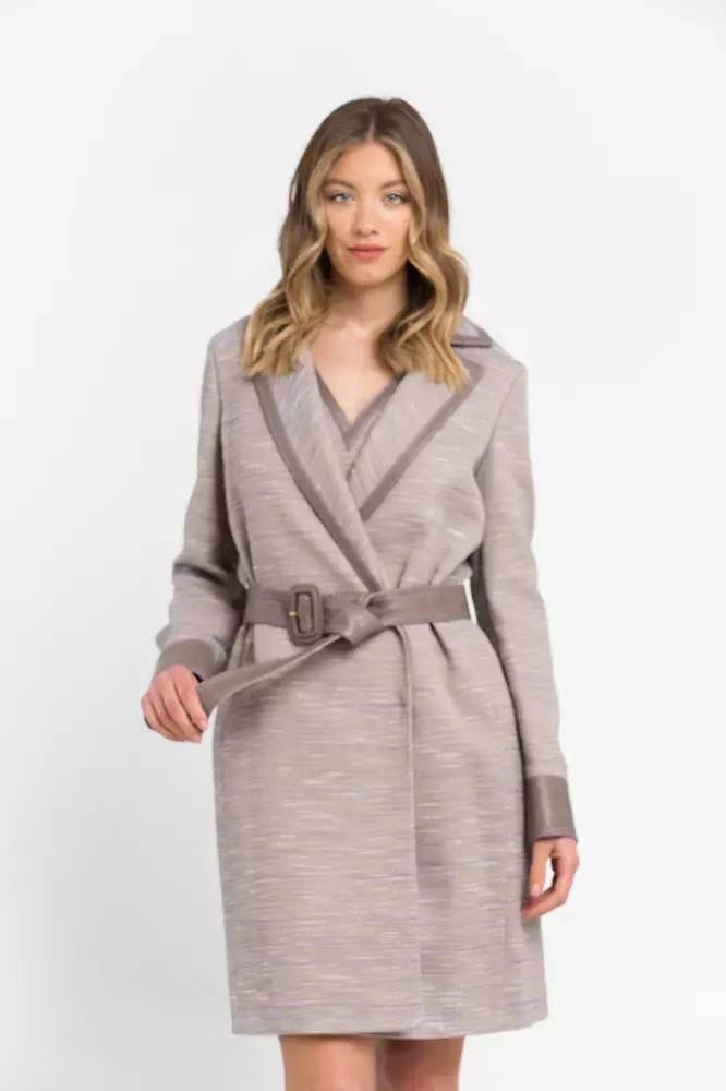 Trussardi Beige Cotton Women Coat - Hilstor