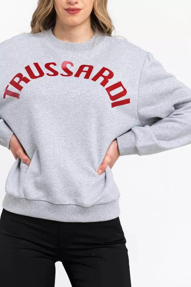 Trussardi Gray Cotton Women Sweatshirt - Hilstor