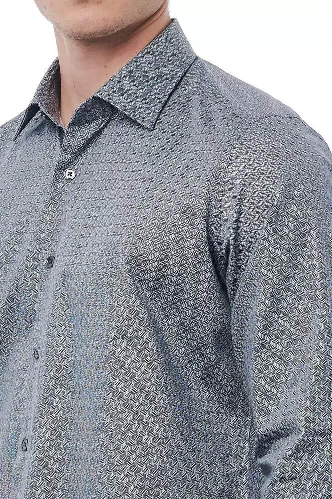 Bagutta Black Cotton Men Shirt - Hilstor
