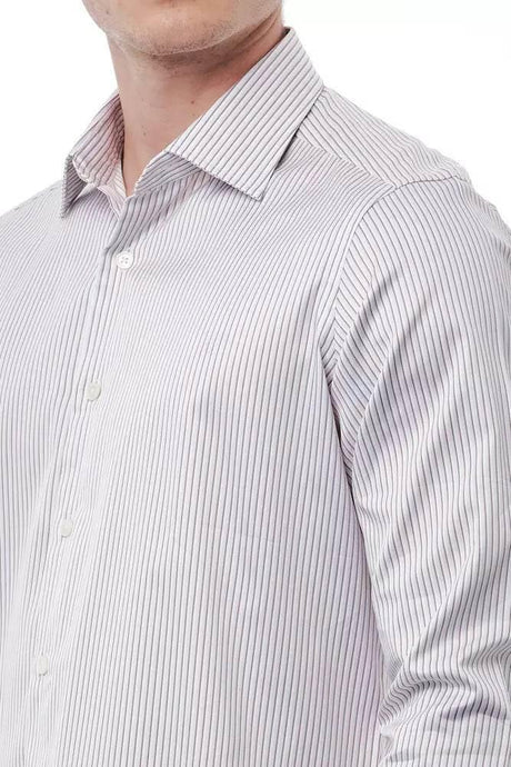 Bagutta White Cotton Men Shirt - Hilstor