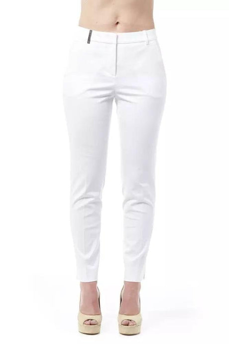 Peserico Chic High Waist Cigarette Leg Trousers - Hilstor