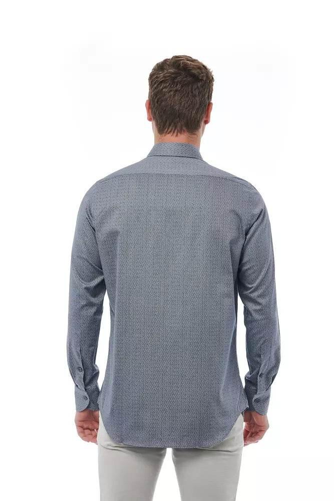 Bagutta Black Cotton Men Shirt - Hilstor