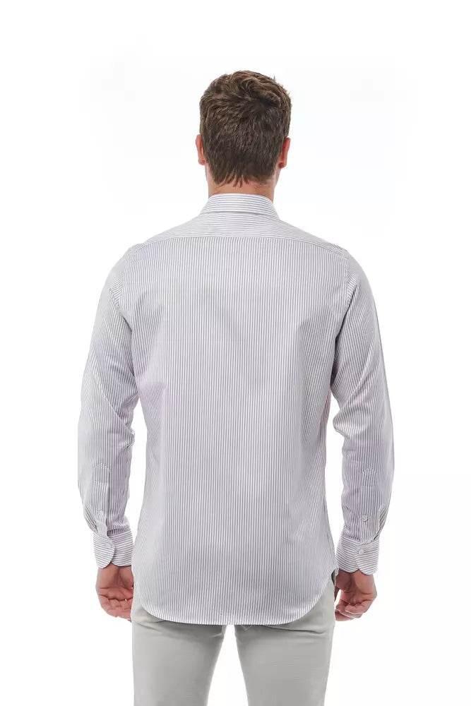 Bagutta White Cotton Men Shirt - Hilstor