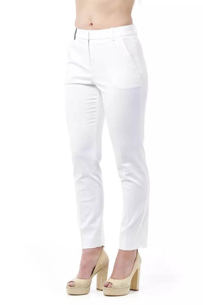Peserico Chic High Waist Cigarette Leg Trousers - Hilstor