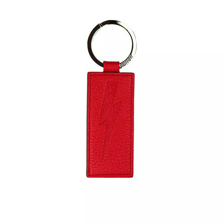 Neil Barrett Red Leather Men Keychain - Hilstor
