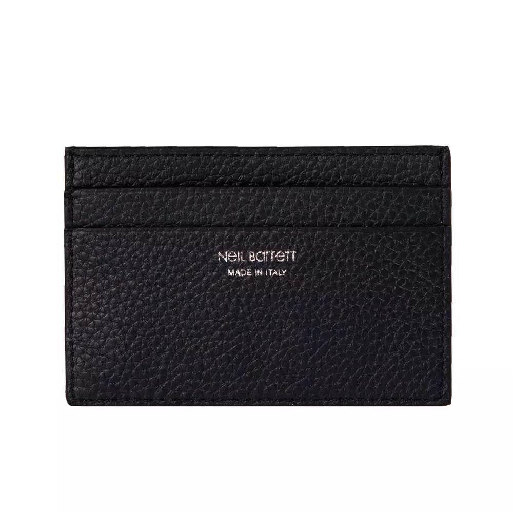 Neil Barrett Black Leather Men Wallet - Hilstor