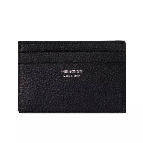 Neil Barrett Black Leather Men Wallet - Hilstor