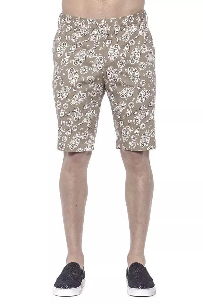 PT Torino Beige Cotton Men Bermuda Short - Hilstor