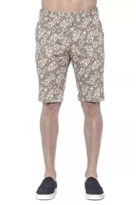 PT Torino Beige Cotton Men Bermuda Short - Hilstor