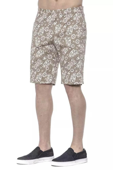 PT Torino Beige Cotton Men Bermuda Short - Hilstor