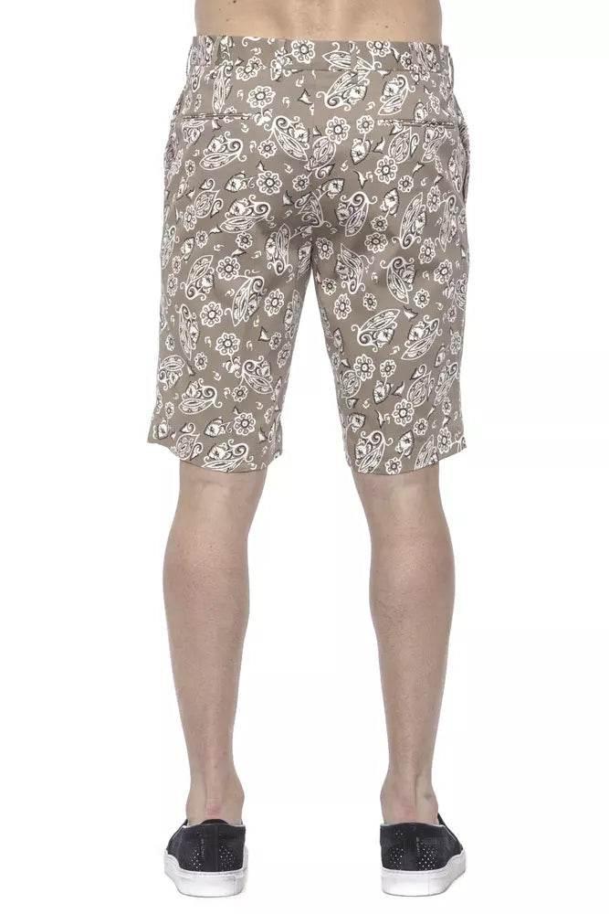 PT Torino Beige Cotton Men Bermuda Short - Hilstor
