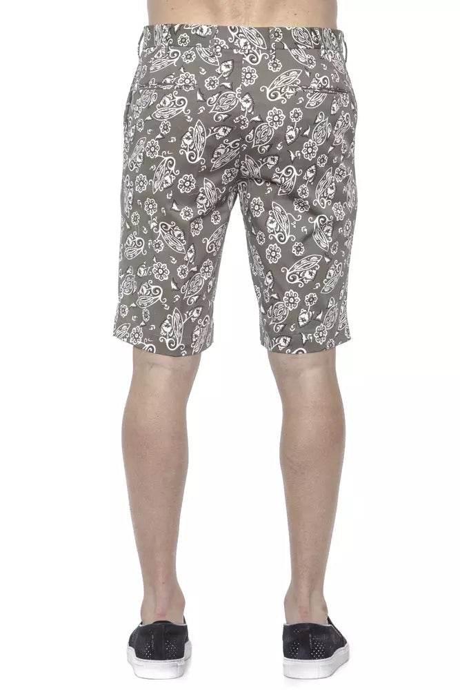 PT Torino Green Cotton Men's Bermuda Shorts - Hilstor