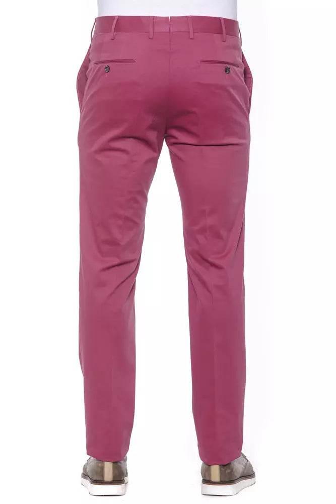 PT Torino Fuchsia Cotton Men Trouser - Hilstor