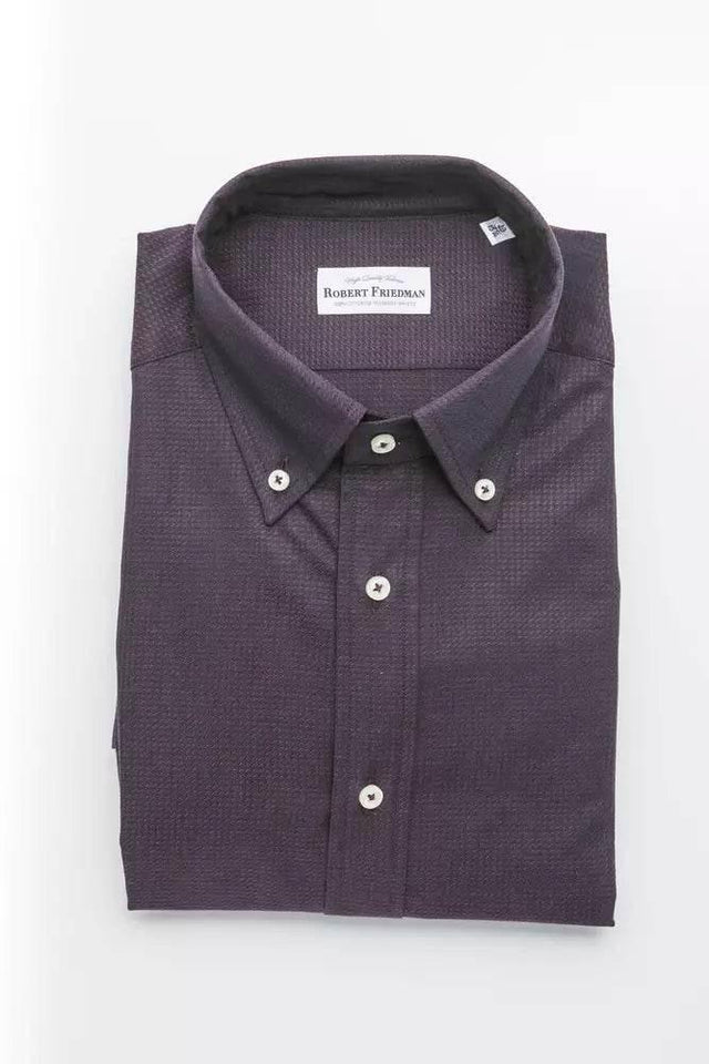 Robert Friedman Black Cotton Men Shirt - Hilstor
