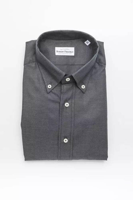 Robert Friedman Green Cotton Men Shirt - Hilstor