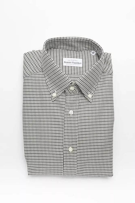 Robert Friedman Beige Cotton Men Shirt - Hilstor