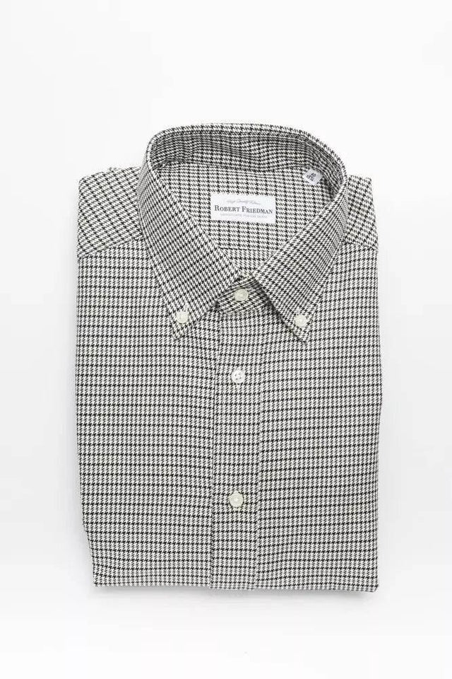 Robert Friedman Beige Cotton Men Shirt - Hilstor