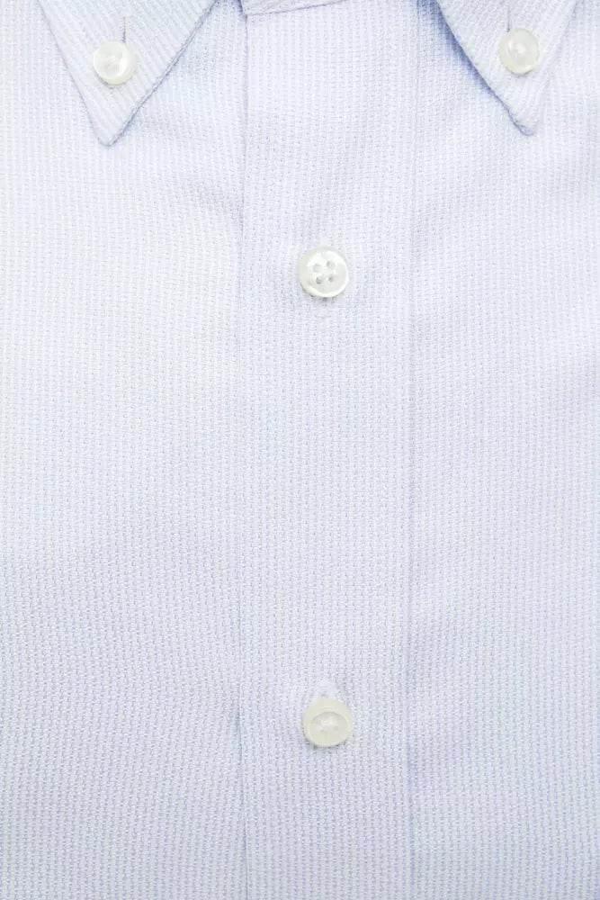 Robert Friedman Light Blue Cotton Men Shirt - Hilstor