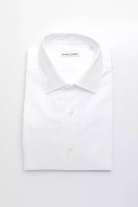 Robert Friedman White Cotton Men Shirt - Hilstor