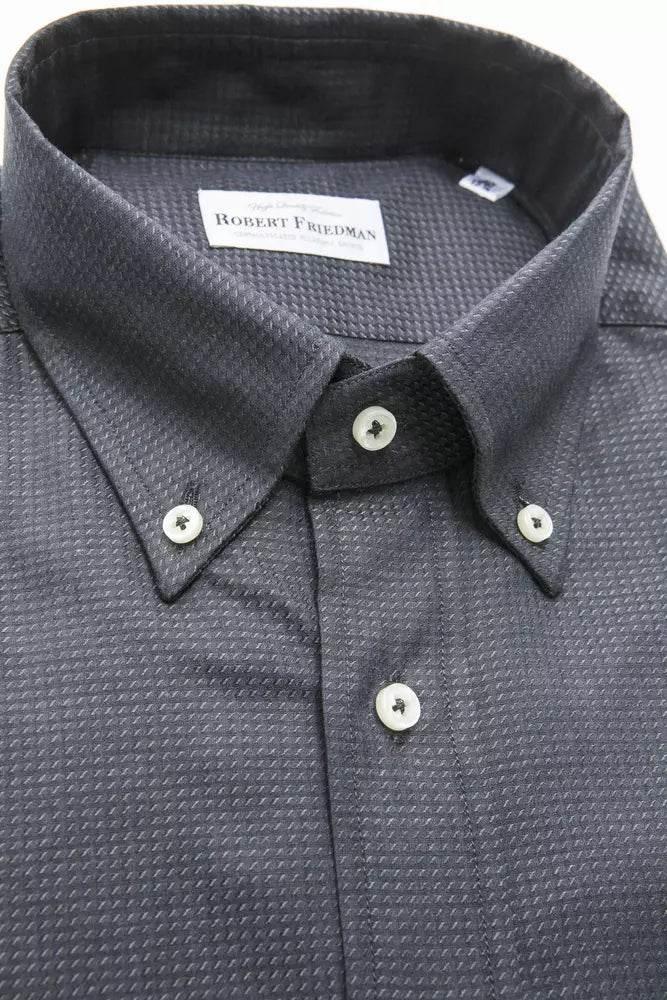 Robert Friedman Green Cotton Men Shirt - Hilstor