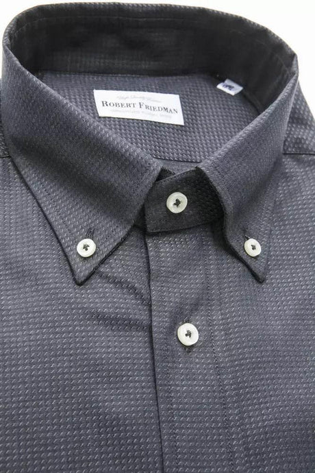 Robert Friedman Green Cotton Men Shirt - Hilstor