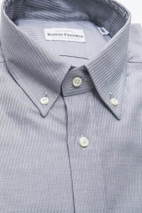 Robert Friedman Beige Cotton Men Shirt - Hilstor