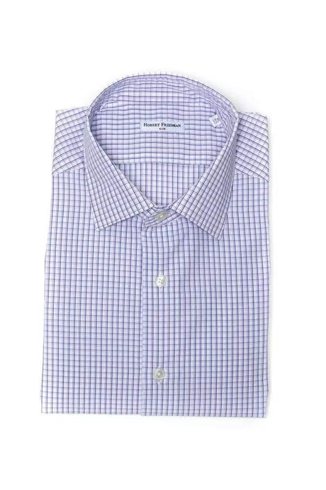 Robert Friedman Burgundy Cotton Men Shirt - Hilstor