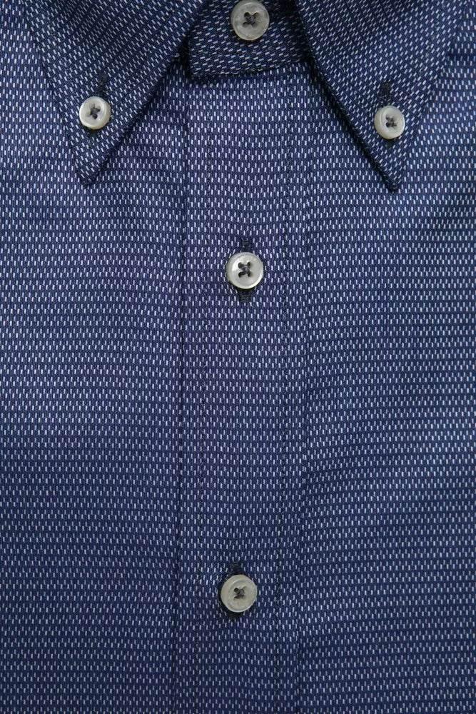Robert Friedman Blue Cotton Men Shirt - Hilstor