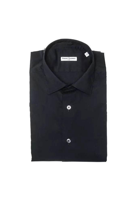 Robert Friedman Black Cotton Men Shirt - Hilstor
