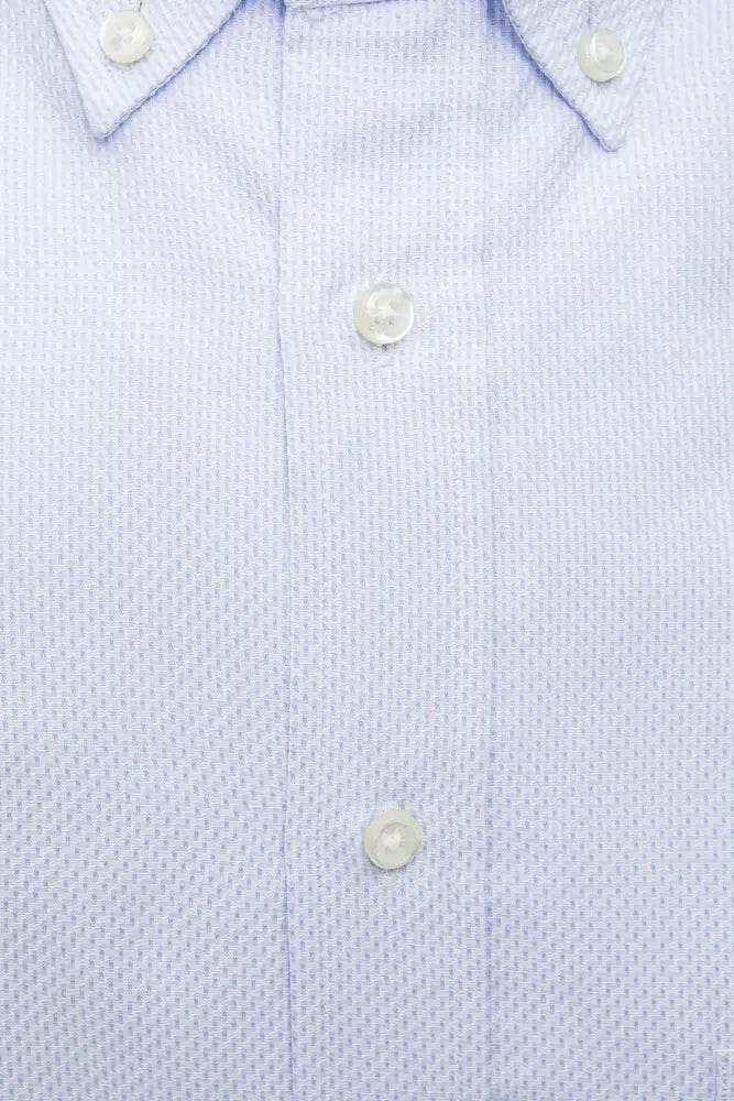 Robert Friedman Light Blue Cotton Men Shirt - Hilstor