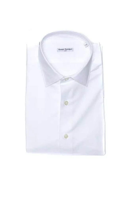 Robert Friedman White Cotton Men Shirt - Hilstor