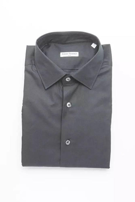 Robert Friedman Black Cotton Men Shirt - Hilstor