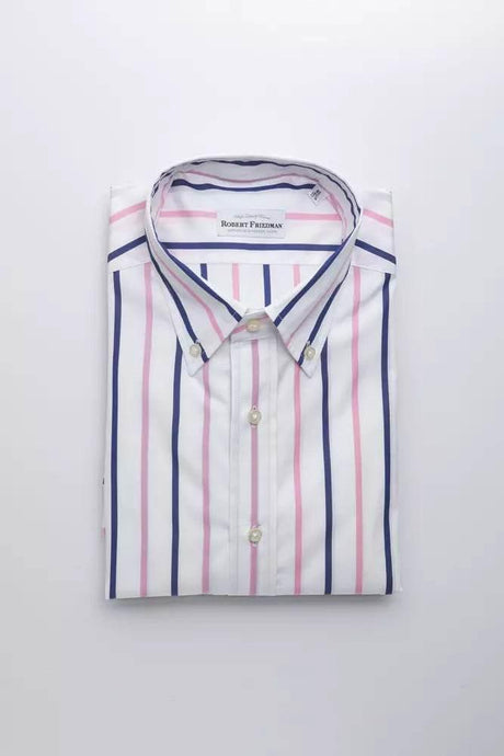 Robert Friedman White Cotton Men Shirt - Hilstor