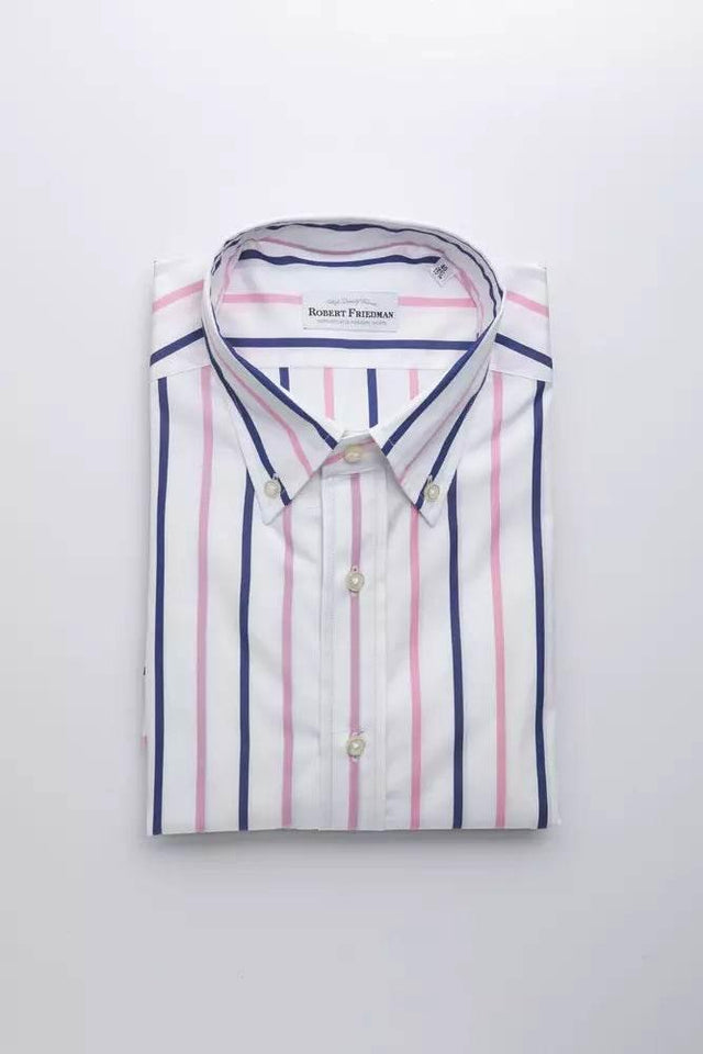 Robert Friedman White Cotton Men Shirt - Hilstor