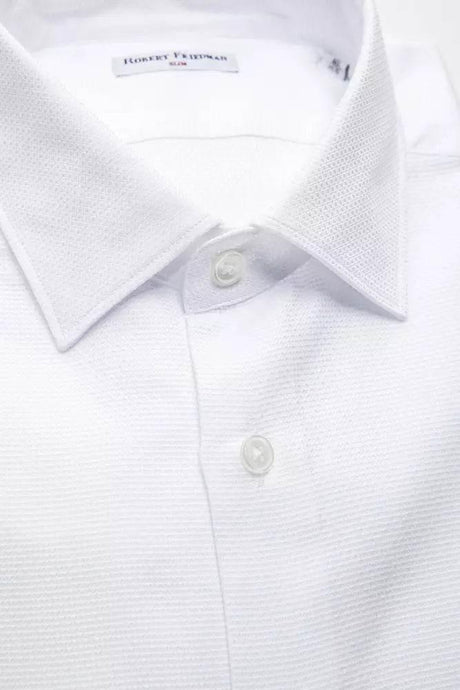 Robert Friedman White Cotton Men Shirt - Hilstor