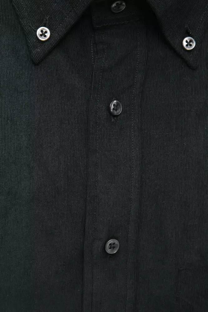 Robert Friedman Black Cotton Men Shirt - Hilstor