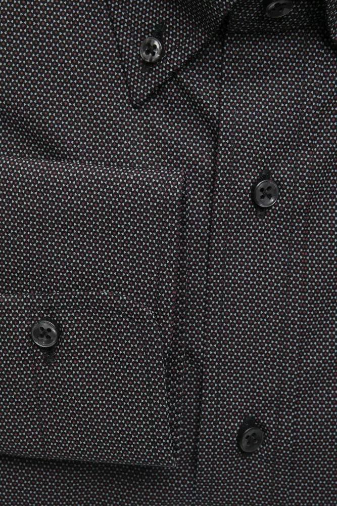 Robert Friedman Black Cotton Men's Shirt - Hilstor