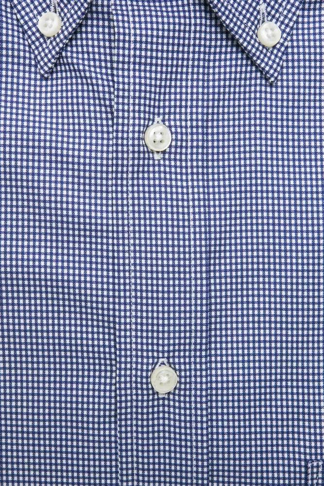 Robert Friedman Blue Cotton Men Shirt - Hilstor