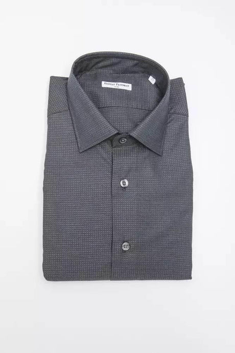Robert Friedman Black Cotton Men Shirt - Hilstor