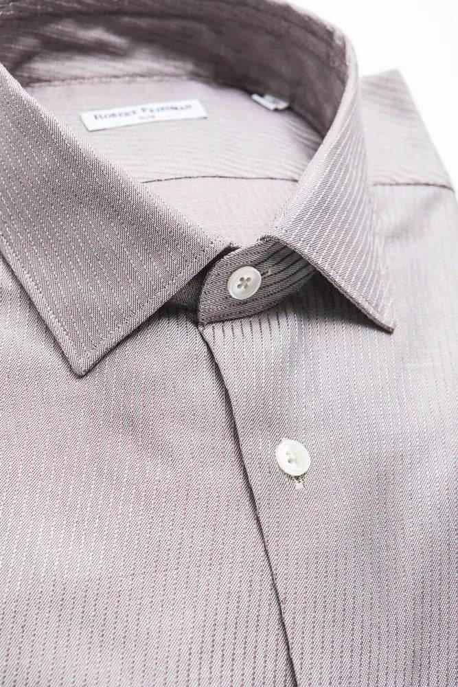 Robert Friedman Beige Cotton Men Shirt - Hilstor