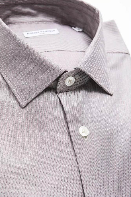 Robert Friedman Beige Cotton Men Shirt - Hilstor