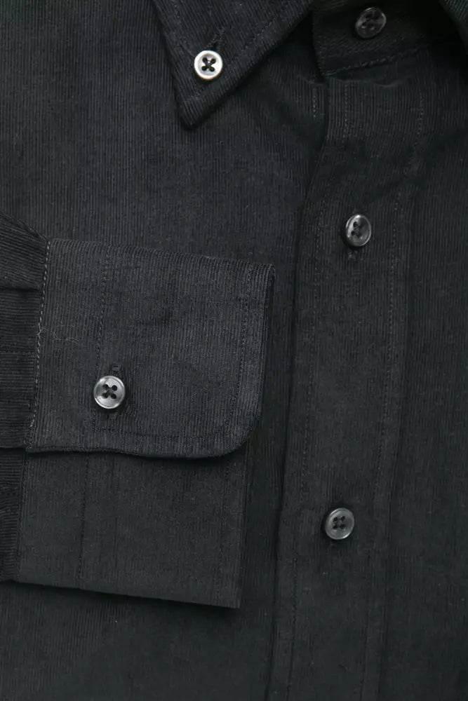 Robert Friedman Black Cotton Men Shirt - Hilstor