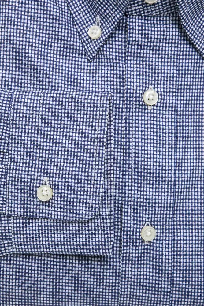 Robert Friedman Blue Cotton Men Shirt - Hilstor