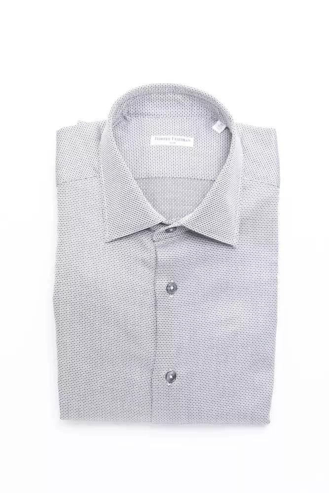 Robert Friedman Beige Cotton Men Shirt - Hilstor