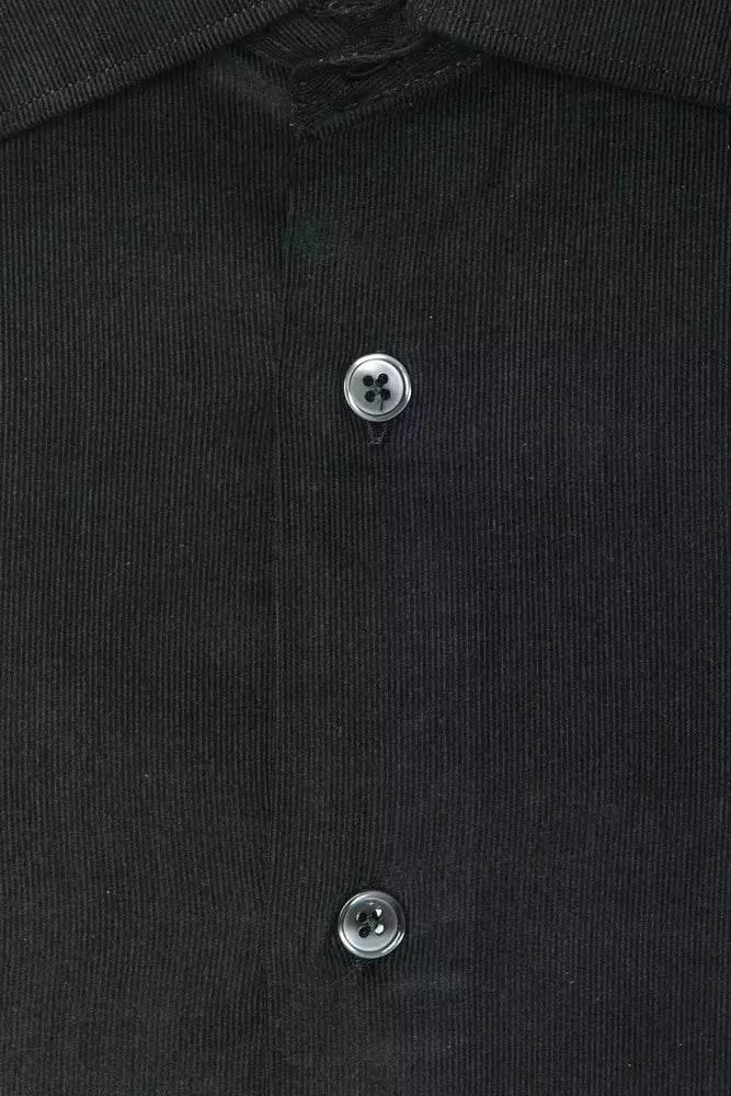 Robert Friedman Black Cotton Men Shirt - Hilstor