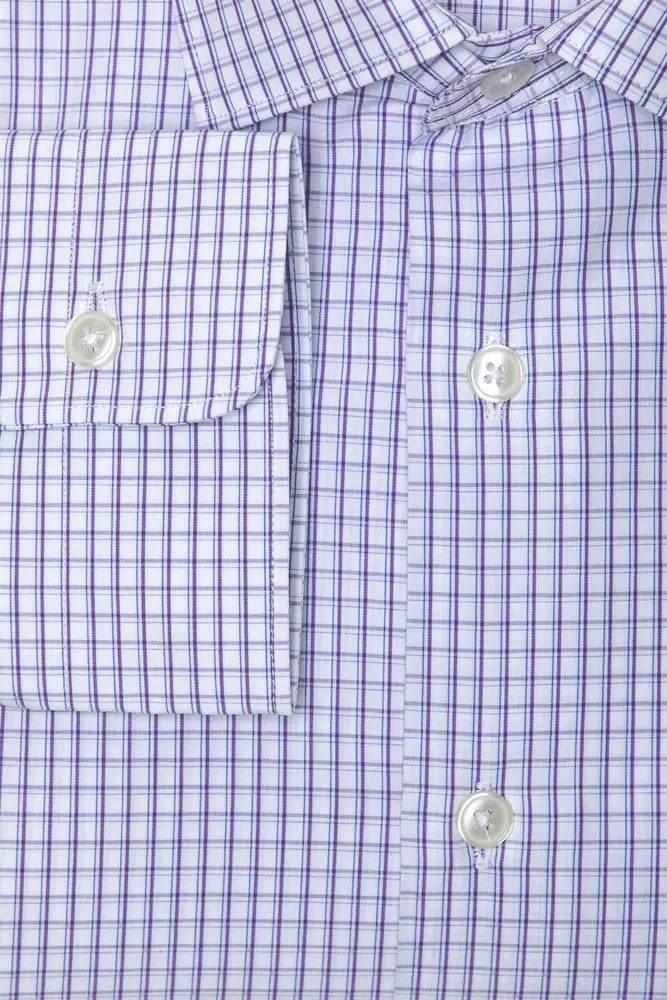 Robert Friedman Burgundy Cotton Men Shirt - Hilstor