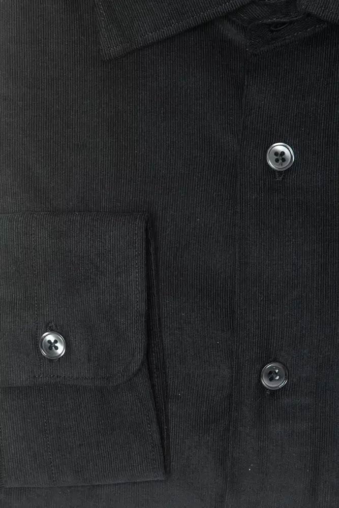 Robert Friedman Black Cotton Men Shirt - Hilstor